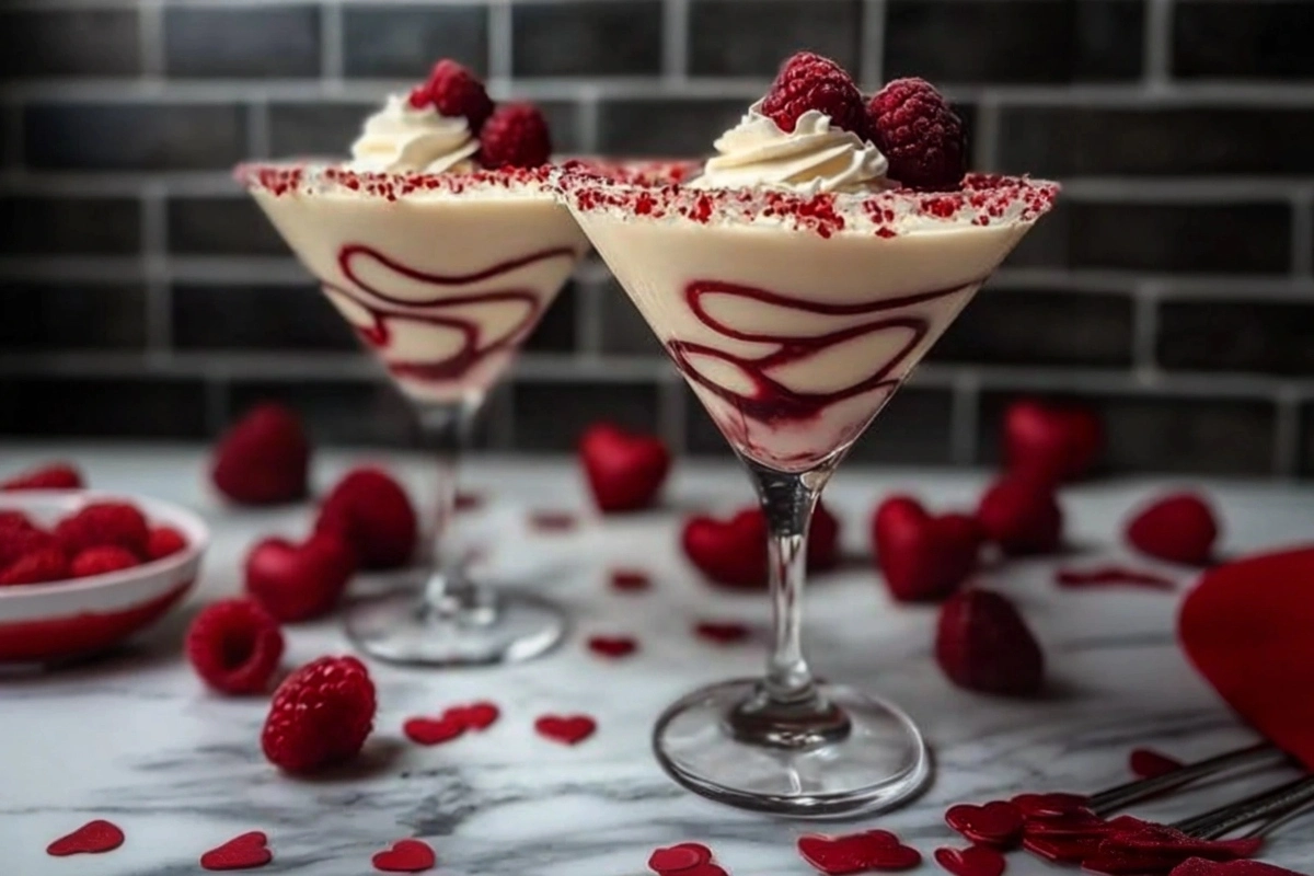Raspberry White Chocolate Martini