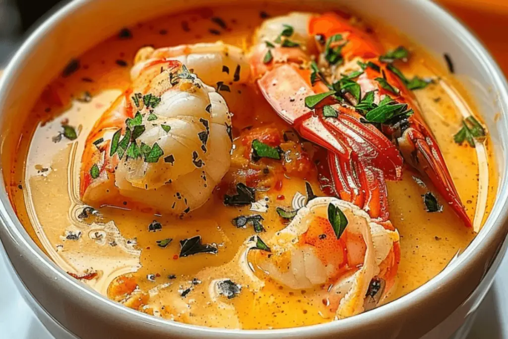 Seafood Bisque with Crab, Shrimp, and Lobster - cookefast.com