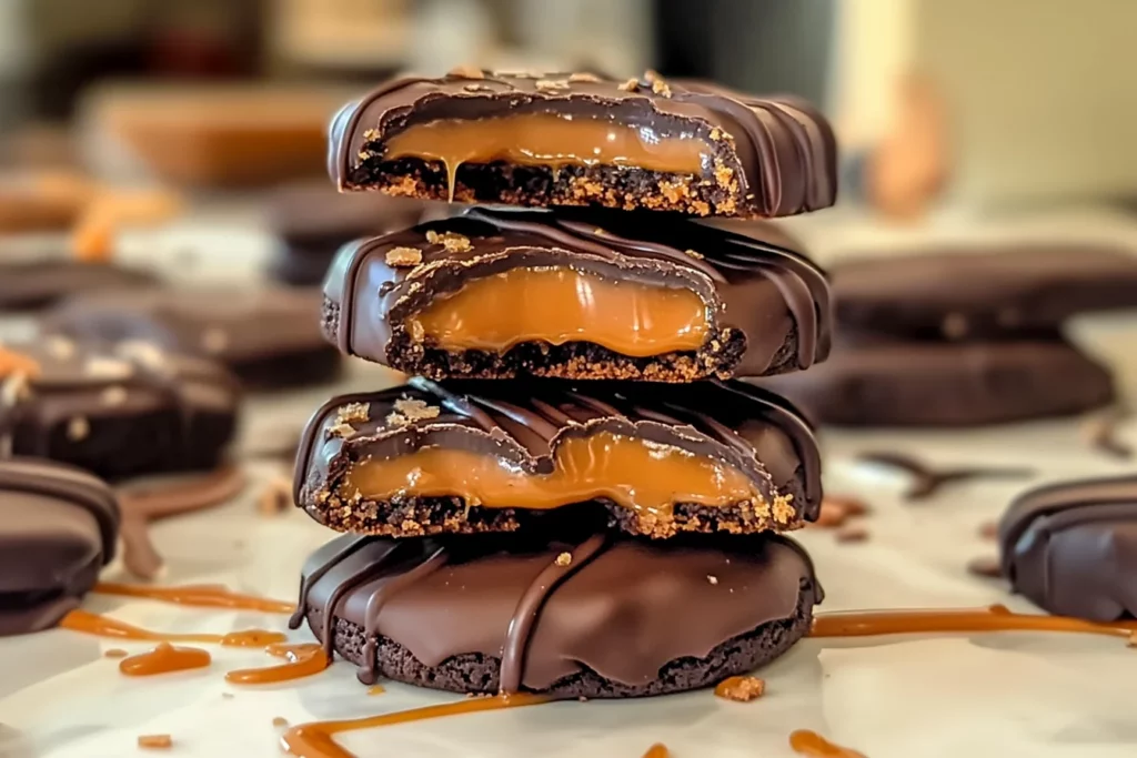PEANUT BUTTER CARAMEL COOKIES