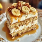 HEAVENLY BANANA WALNUT CREAM CAKE