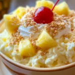 Indulge in the tropical delight of Hawaiian Pineapple Coconut Fluff! A creamy, refreshing dessert perfect for any occasion.