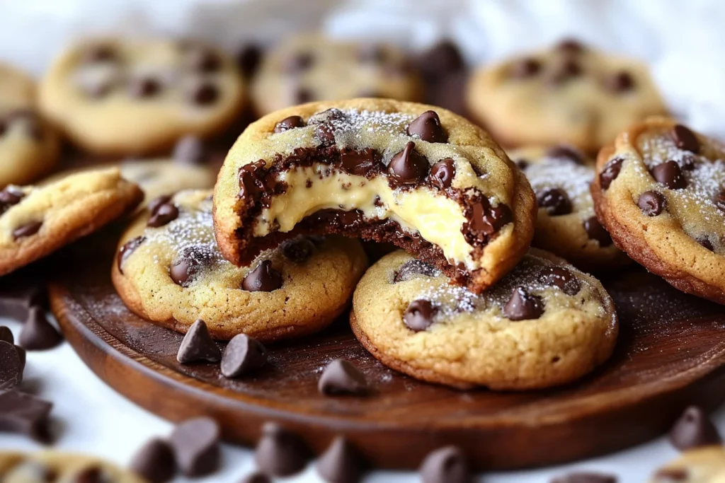 CHEESECAKE STUFFED CHOCOLATE CHIP COOKIES
