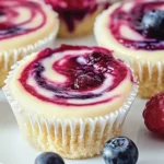 BERRY SWIRL CHEESECAKE BITES