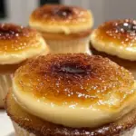 Vanilla Bean Crème Brûlée Cheesecake Cupcakes