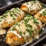 Baked Caesar Chicken with Creamy Parmesan Sauce