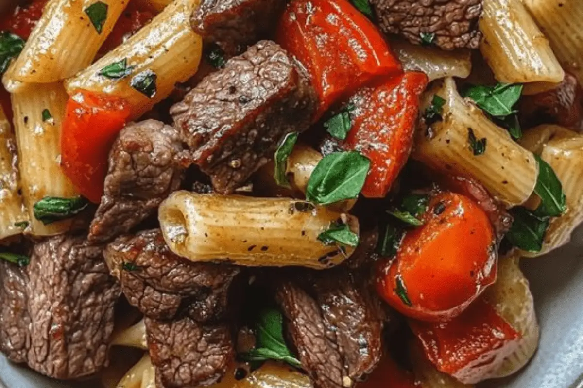 Pepper Steak Pasta