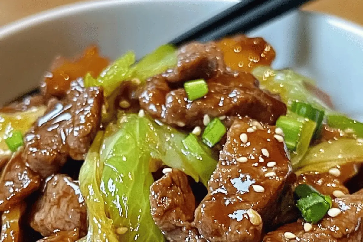 Stir-Fried Beef and Cabbage

