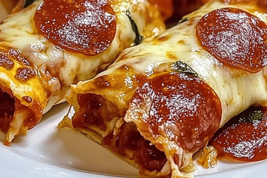 Low-Carb Cheesy Pepperoni Pizza Roll-Ups
