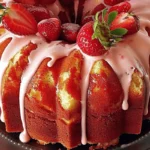Strawberry Cream Cheese Pound Cake