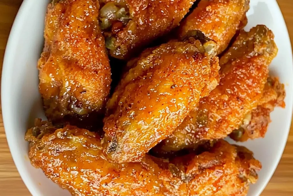 Glazed Dry Rub Chicken Wings