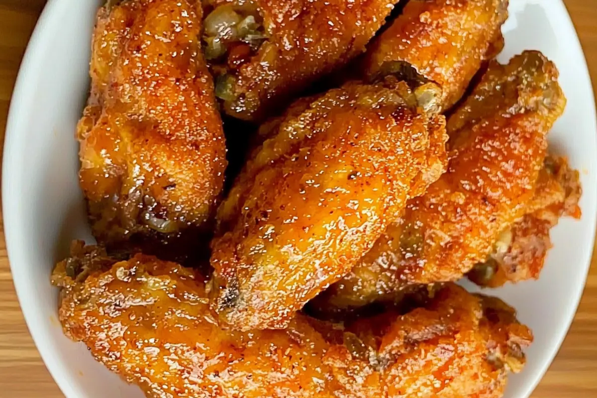 Glazed Dry Rub Chicken Wings