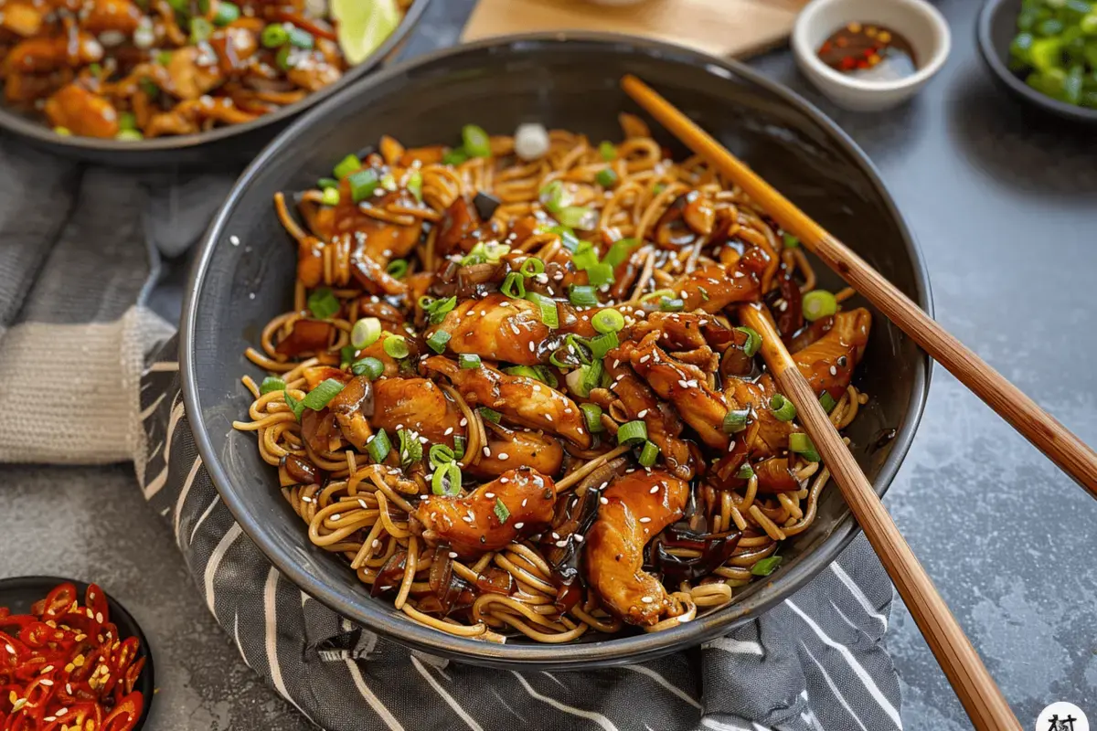 Hoisin Chicken with Noodles