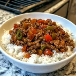 Beef and Pepper Rice Bowl