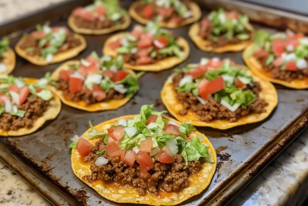 Easy Ground Beef Tostadas
