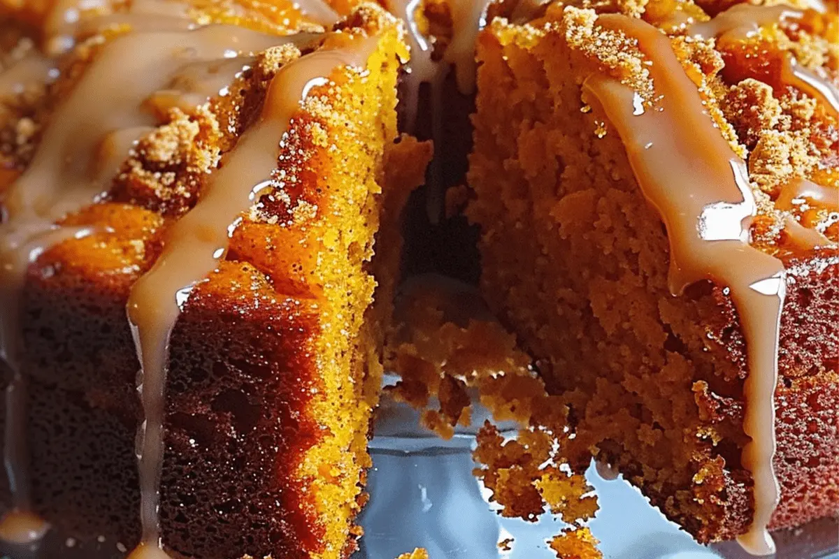Sweet Potato Honeybun Cake