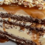 White German Chocolate Cake with Cheesecake Delight