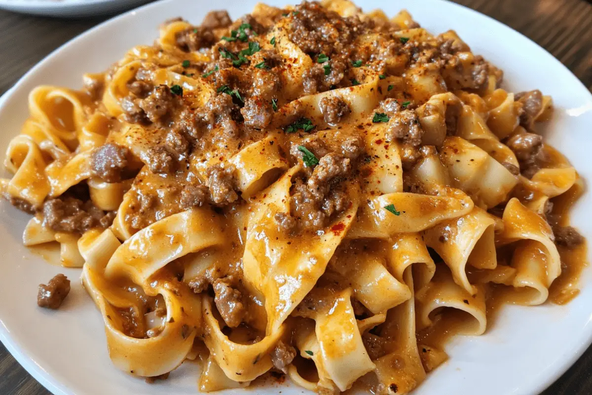 Spicy Sausage and Fettuccine in Creamy Garlic Sauce | Bold & Creamy