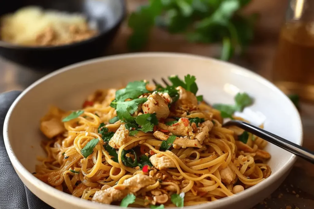 Thai Chicken Peanut Noodles