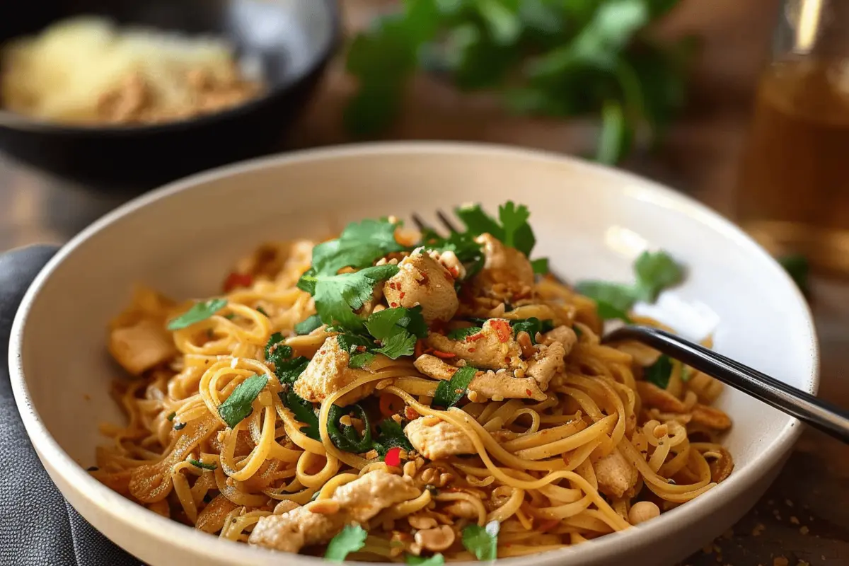 Thai Chicken Peanut Noodles