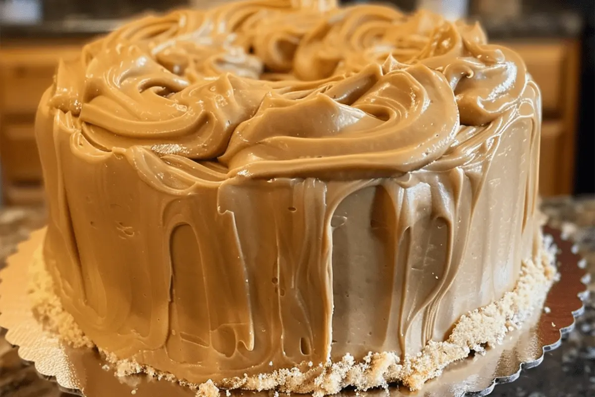 Baptist Pound Cake with Caramel Icing