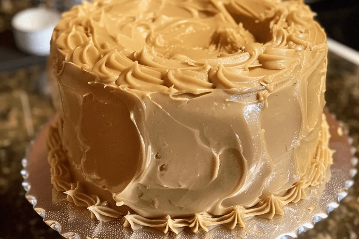 Buttermilk Sour Cream Pound Cake with Southern Caramel Icing