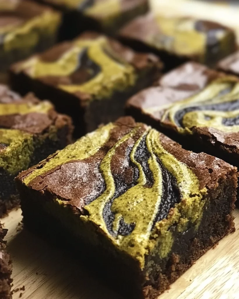 SWEET POTATO MOCHI BROWNIES WITH MATCHA SWIRL
