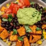 Sweet-Potato-Black-Bean-Bowls-with-Avocado-Lime-Dressing