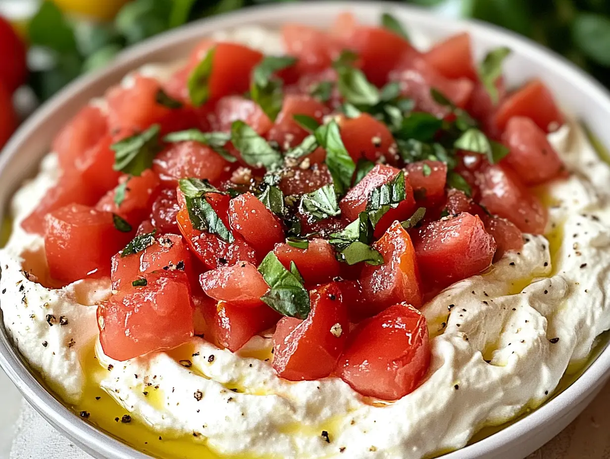 WHIPPED BRUSCHETTA CHEESE DIP