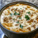Creamy Alfredo Lasagna Soup | Rich & Comforting Soup Recipe
