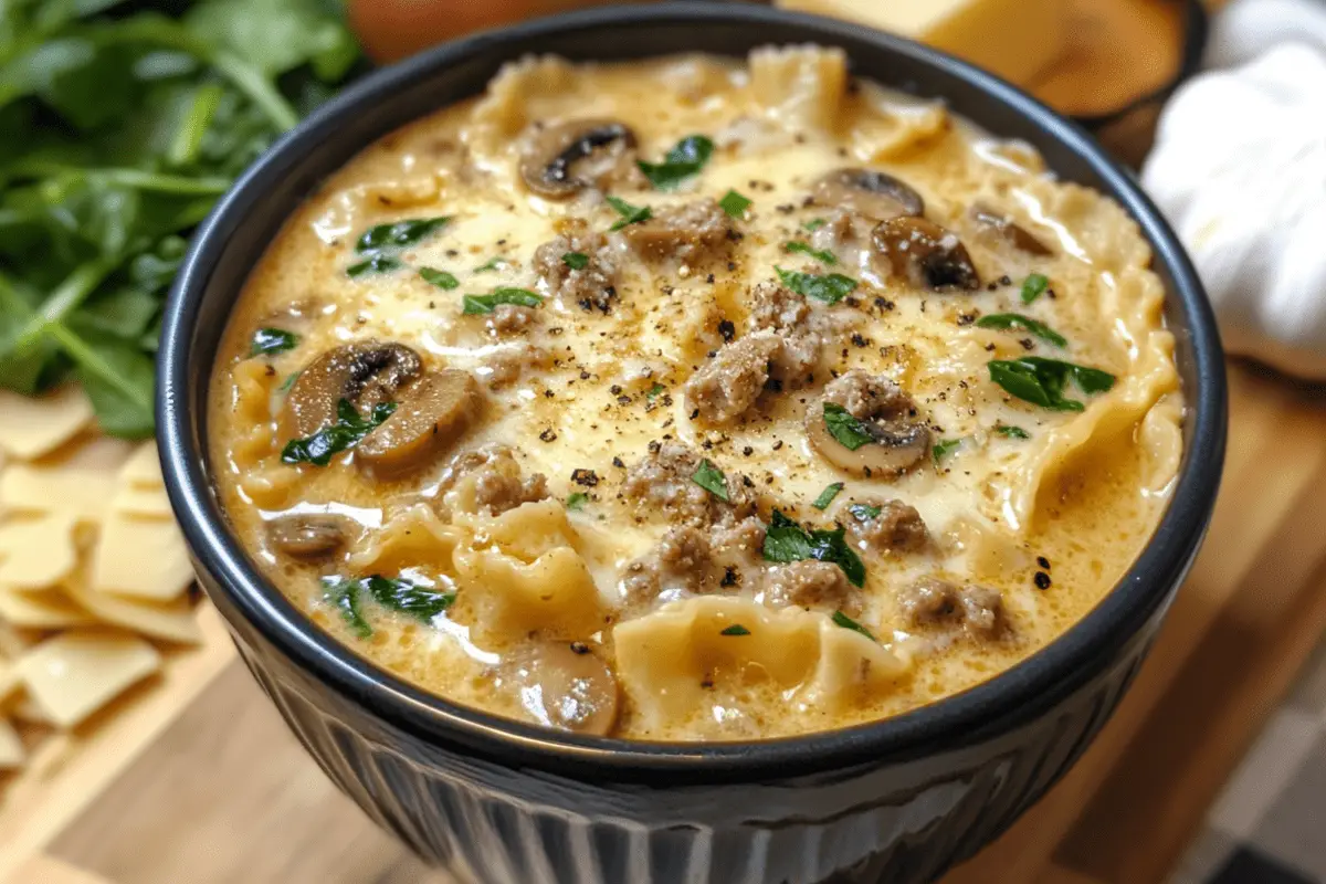 Creamy Alfredo Lasagna Soup Recipe | Rich & Comforting One-Pot Meal