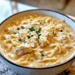 Creamy Garlic Chicken Alfredo Soup | Hearty & Comforting Soup Recipe