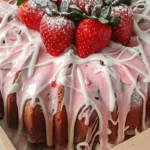 Strawberry Cream Cheese Pound Cake