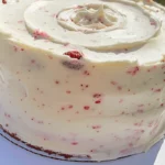 Strawberry Cheesecake Pound Cake with Strawberry Cream Cheese Frosting