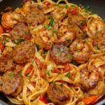 Creamy Cajun Shrimp Pasta with Sausage
