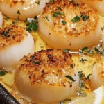 Garlic Butter Baked Scallops Recipe