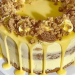Homemade Lemon Oreo Cookie Pound Cake