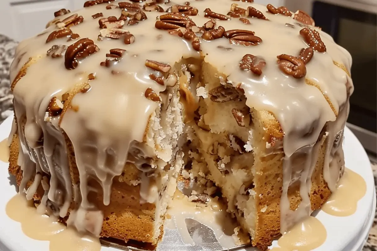 Pineapple Pecan Cream Cheese Pound Cake