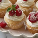 Raspberry &White Chocolate Cupcakes