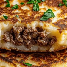 Mashed Potato Pancakes with Meat Filling-image