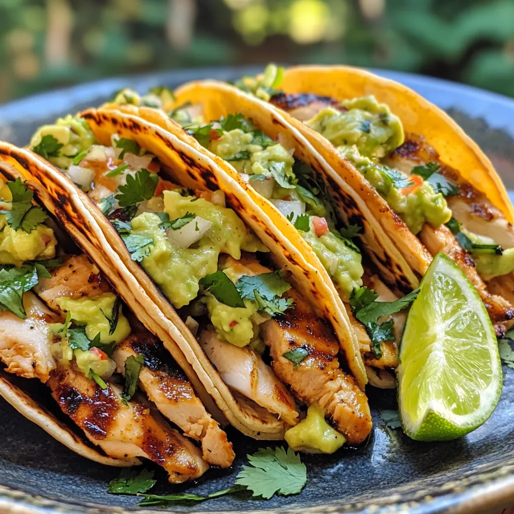 Grilled Honey Lime Chicken Tacos with Avocado Slaw – Fresh, Zesty & Easy