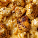 Cheesy Cajun Garlic Chicken Rotini Skillet