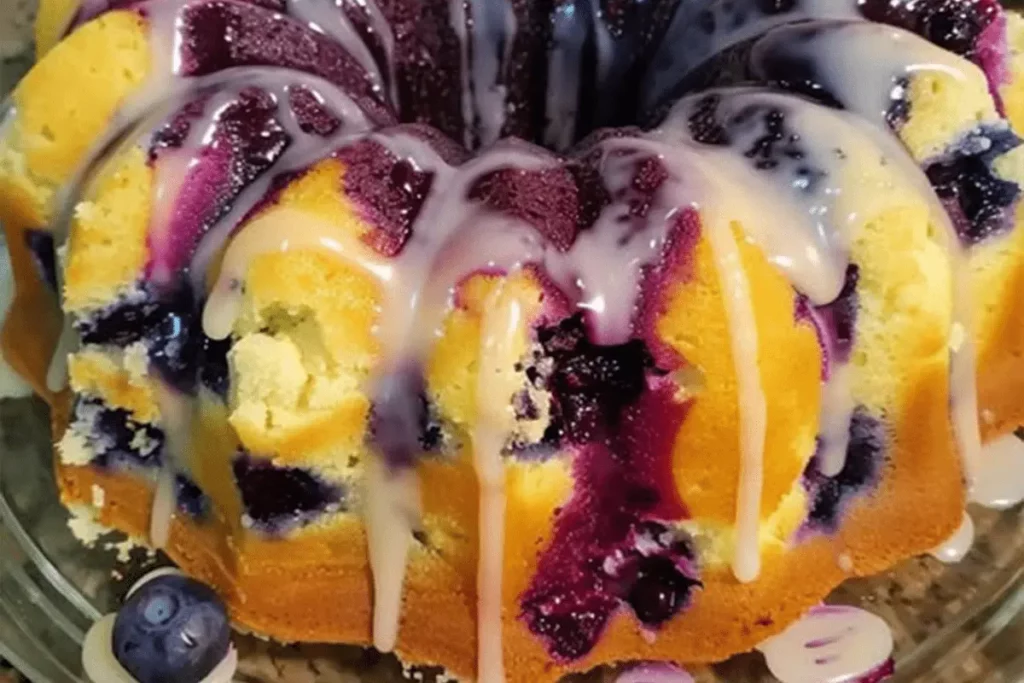 Classic Blueberry Sour Cream Pound Cake