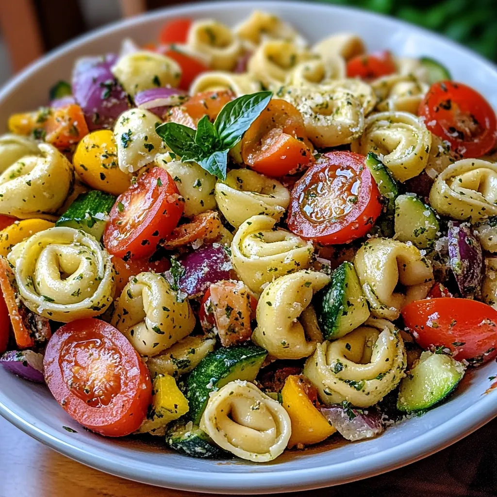 Italian Tortellini and Veggie Pasta Salad – Easy & Flavorful Summer Dish