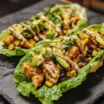 Honey Lime Chicken & Avocado Lettuce Cups